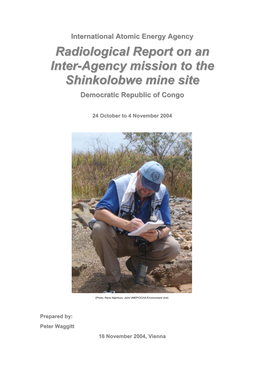 Radiological Report on an Inter-Agency Mission to The