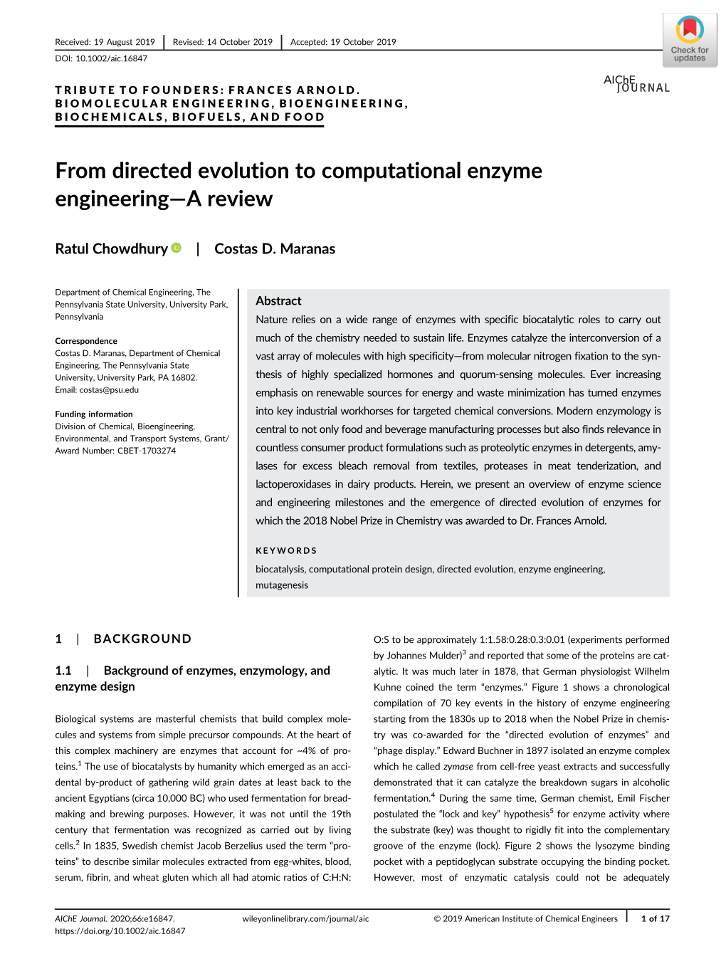 From Directed Evolution to Computational Enzyme Engineering—A Review
