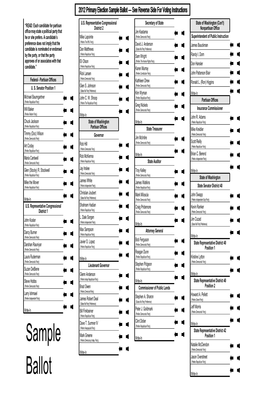 Sample Ballot