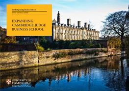 Expanding Cambridge Judge Business School