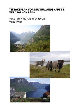 Tiltaksplan for Kulturlandskapet I Verdsarvområda Vestnorsk Fjordlandskap Og Vegaøyan