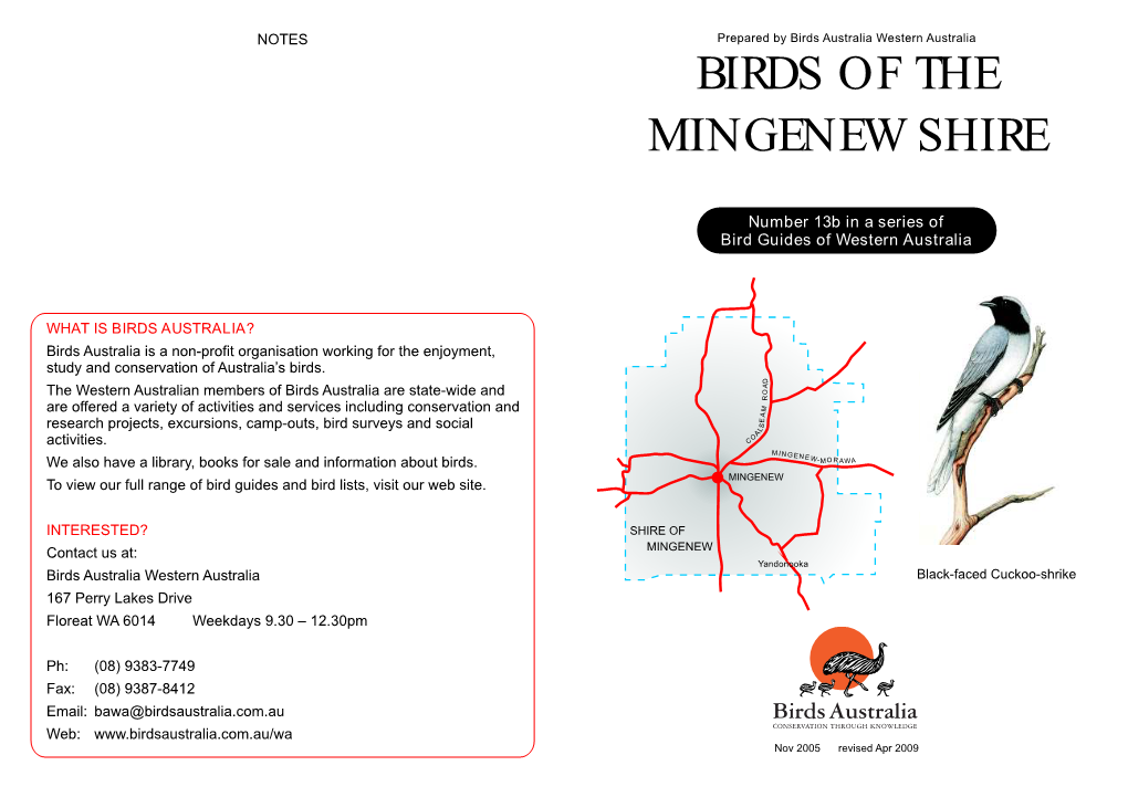 Birds of the Mingenew Shire