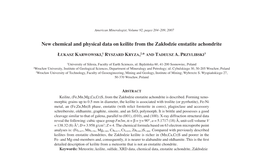 New Chemical and Physical Data on Keilite from the Zakłodzie Enstatite Achondrite