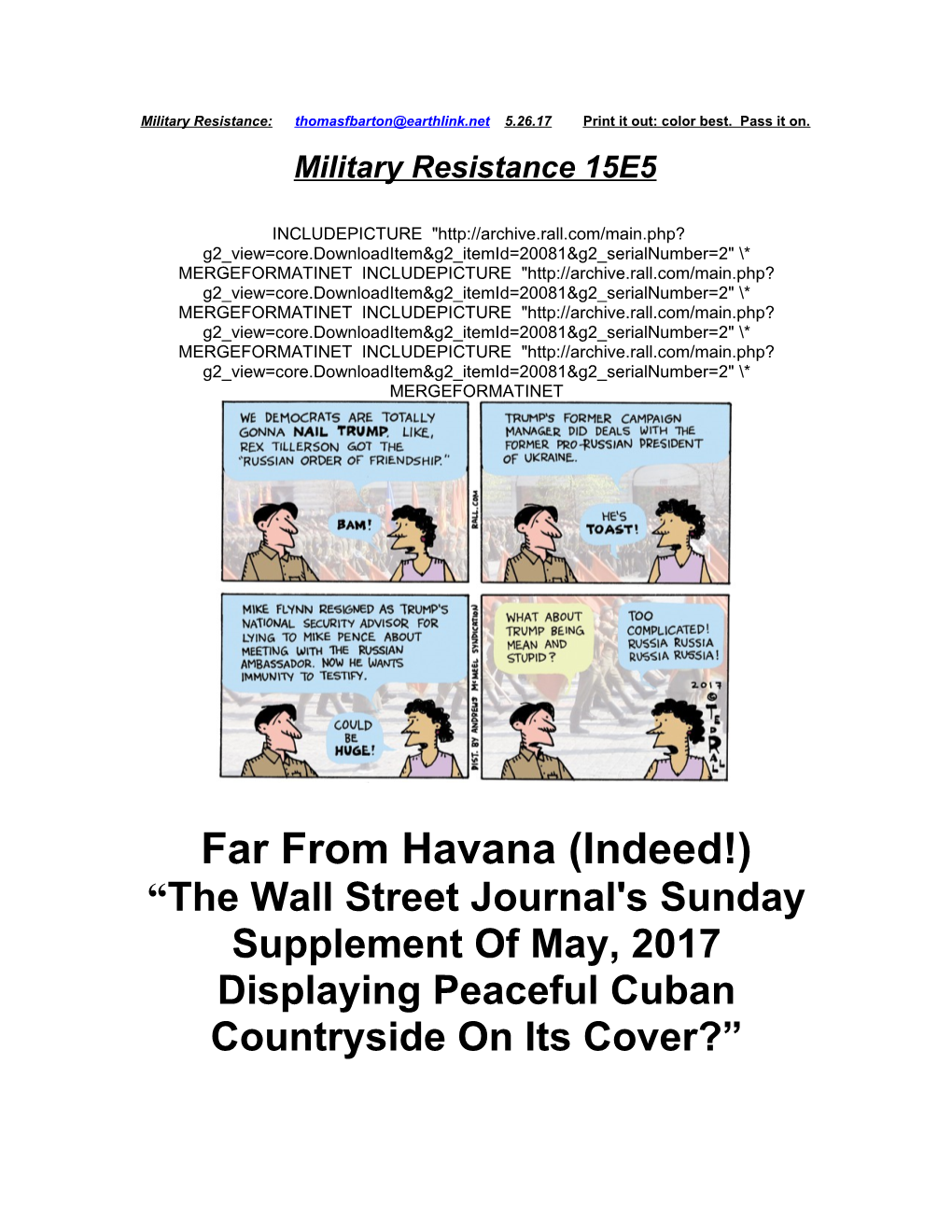 Military Resistance 15E5