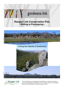 Ranges Link Conservation Plan - Stirling to Porongurup