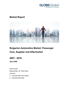 Market Report Bulgarian Automotive Market