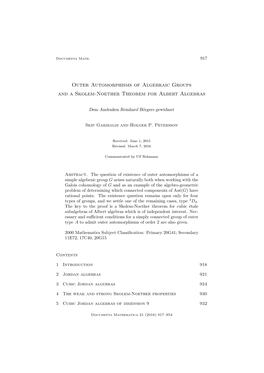 Outer Automorphisms of Algebraic Groups and a Skolem-Noether Theorem for Albert Algebras