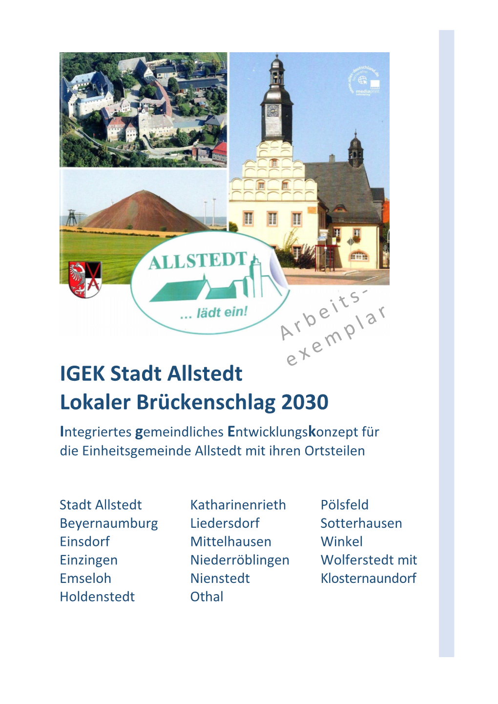 IGEK Stadt Allstedt Lokaler Brückenschlag 2030