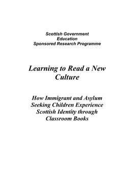 Learning to Read a New Culture: How Immigrant and Asylum Seeking Children Experience Scottish Identity Through Classroom Books