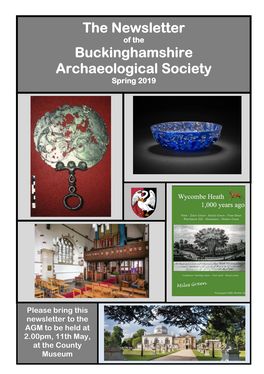 The Newsletter Buckinghamshire Archaeological Society