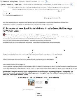 12 Examples of How Saudi Arabia Mimics Israel's Genocidal Strategy