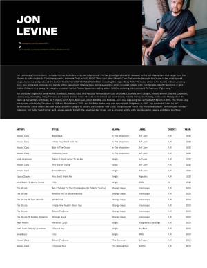 Jon Levine – Primary Wave Music