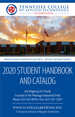 2020 Student Handbook and Catalog