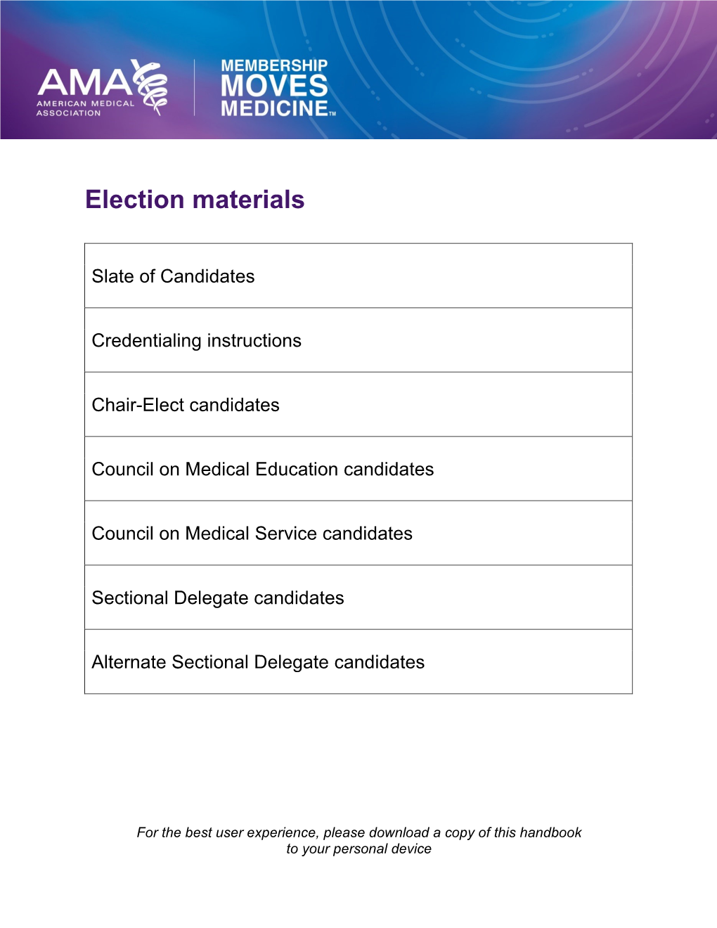 2019 Interim Meeting RFS Election Manual |