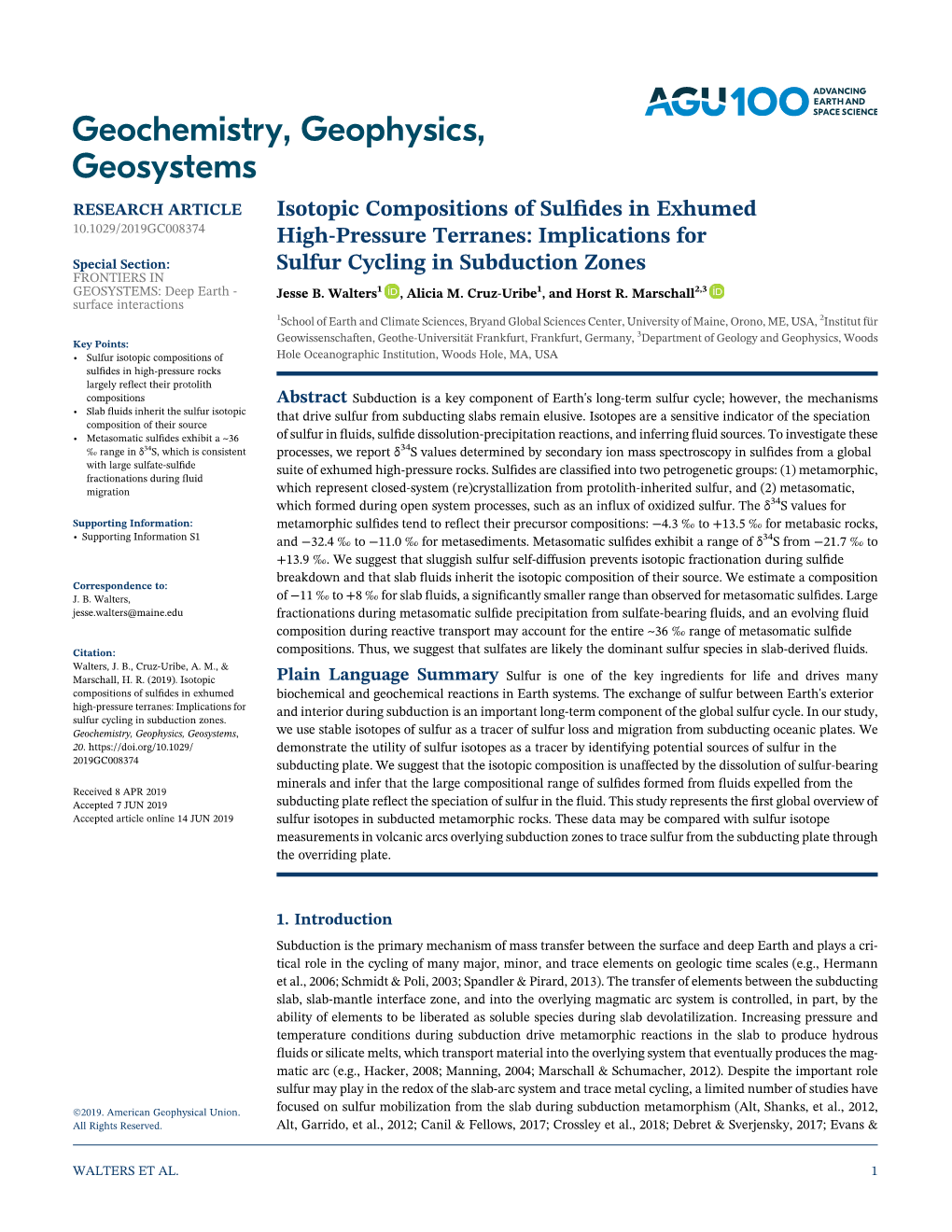 Isotopic Compositions of Sulfides In