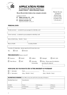 Application Form