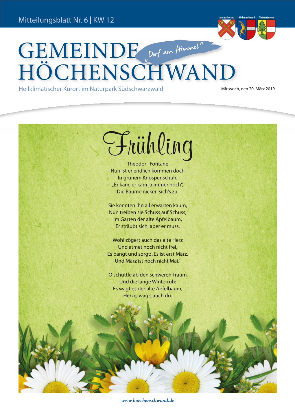 Frühling Theodor Fontane Nun Ist Er Endlich Kommen Doch in Grünem Knospenschuh; „Er Kam, Er Kam Ja Immer Noch“, Die Bäume Nicken Sich‘S Zu