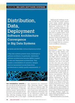 Distribution, Data, Deployment: Software Architecture Convergence