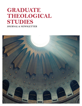 Graduate Theological Studies Journal & Newsletter