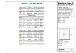 Geology 1:10,000 Maps Legends