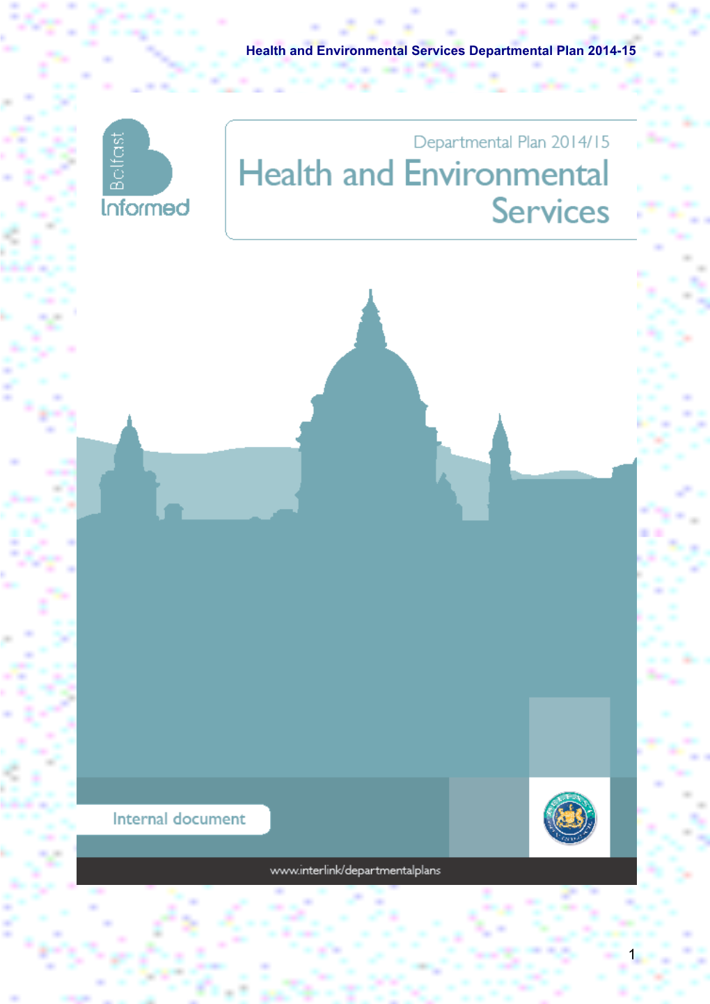 Health and Environmental Services Departmental Plan 2014-15