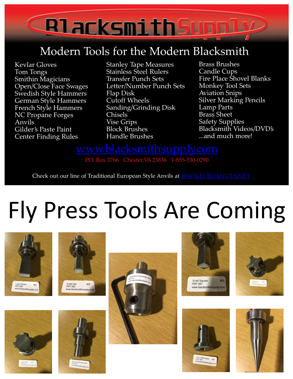 Fly Press Tools Are Coming ABANA 2016 Edition