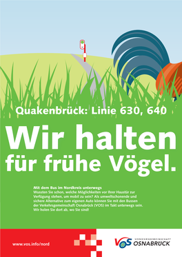 Fahrplan Quakenbrück