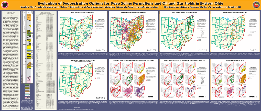 1 of 3—Evaluation of Sequestration Options for Deep Saline Formations