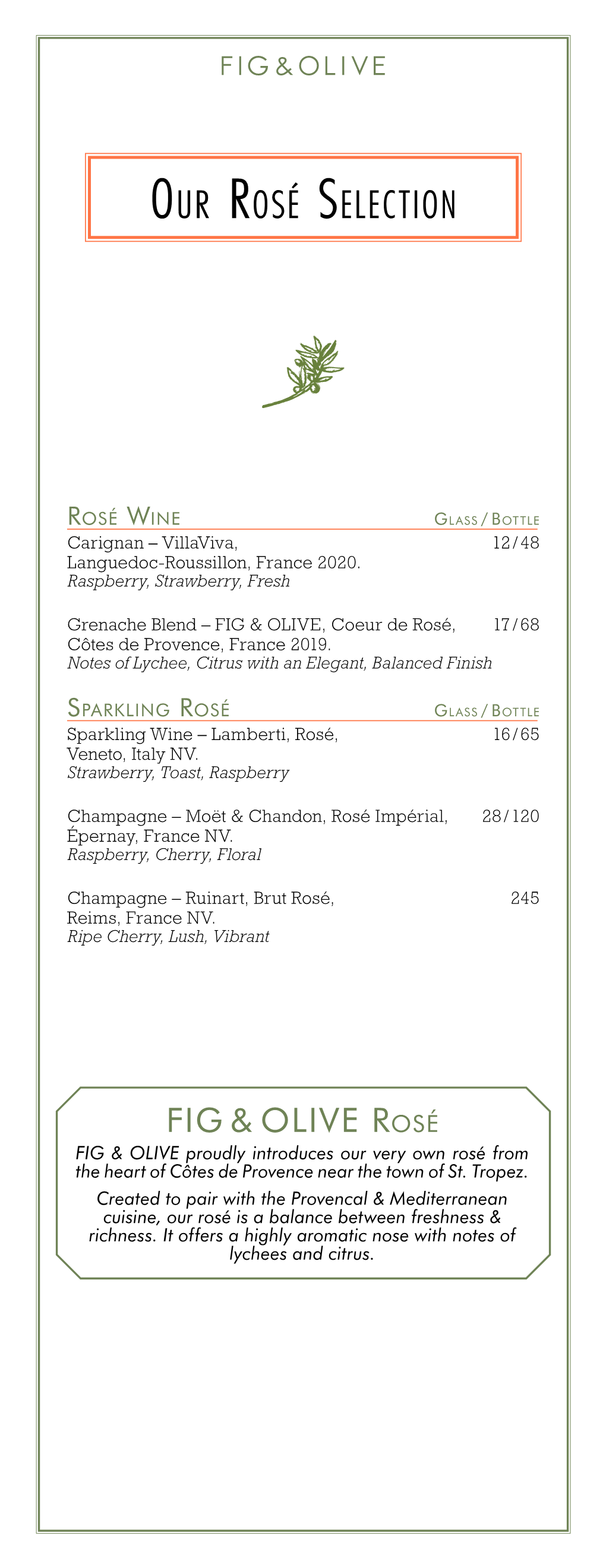 Chicago Wine List