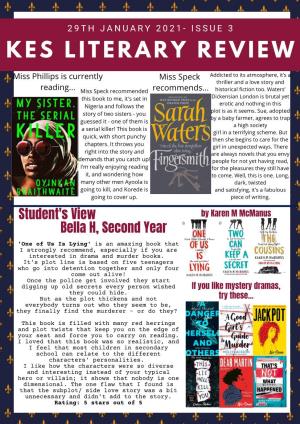KES Literary Review Issue 3