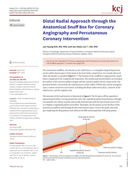 Distal Radial Approach Through the Anatomical Snuff Box for Coronary Angiography and Percutaneous Coronary Intervention