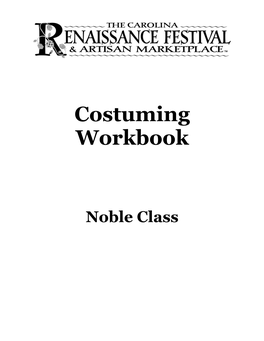 Costuming Workbook