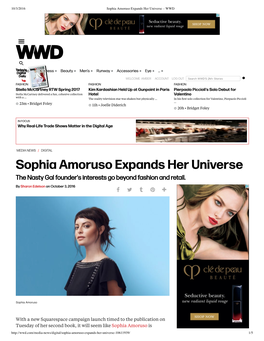 Sophia Amoruso Expands Her Universe – WWD