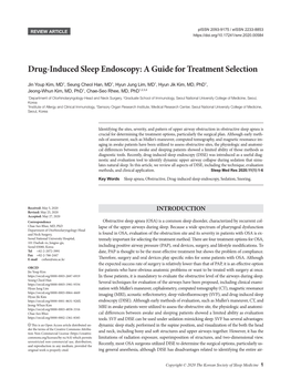 Drug-Induced Sleep Endoscopy: a Guide for Treatment Selection