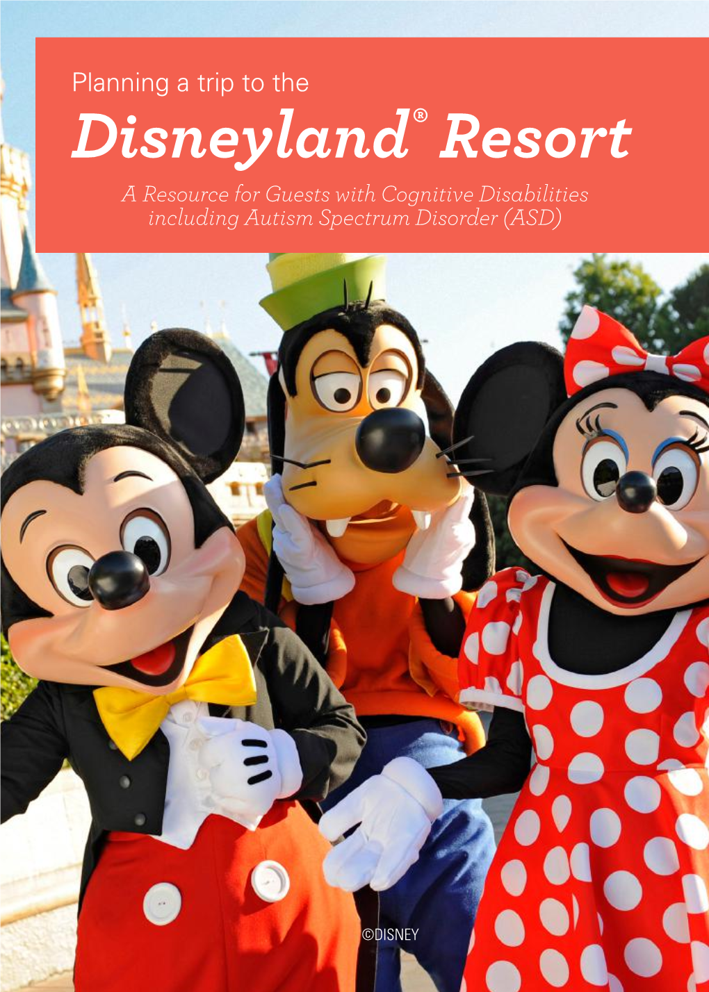 Disneyland® Resort a Resource for Guests with Cognitive Disabilities Including Autism Spectrum Disorder (ASD)