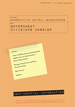 Government Divisions Dossier