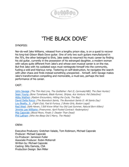 'The Black Dove'