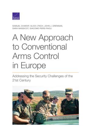 A New Approach to Conventional Arms Control in Europe