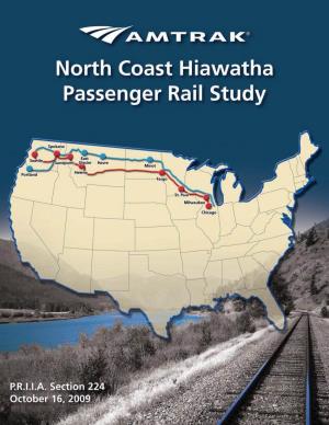 North Coast Hiawatha Passenger Rail Study Table of Contents