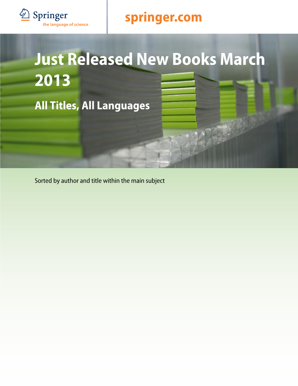 ABCD Just Released New Books March 2013