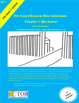 The Great Flanaess River Adventure Chapter 1: Blackmoor