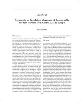 Chapter 29 Arguments for Population Movement of Anatomically Modern