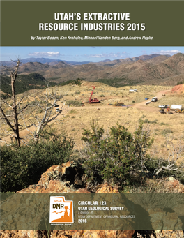 Utah's Extractive Resource Industries 2015