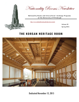 Nationality Rooms Newsletter