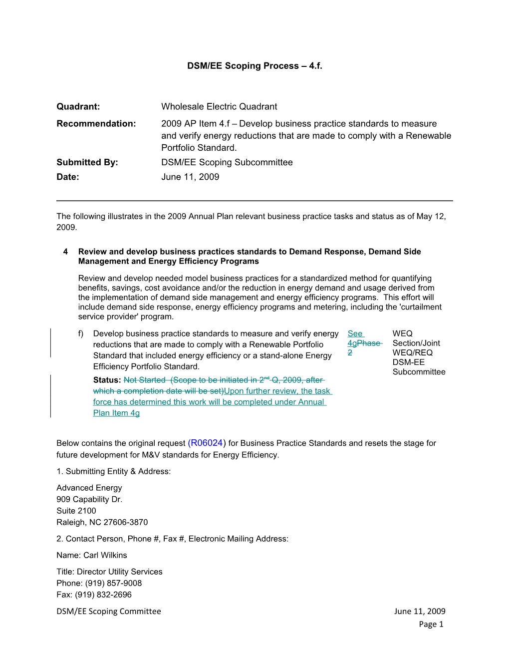 DSM/EE Scoping Process 4