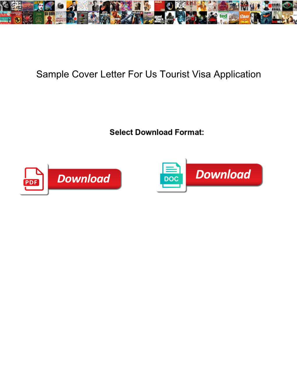 Sample Cover Letter for Us Tourist Visa Application