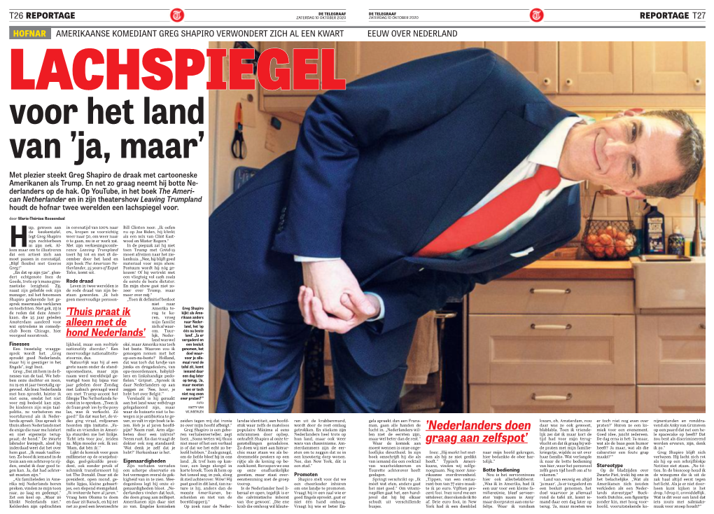 De Telegraaf Lachspiegel Voor Het Land Van 'Ja Maar'