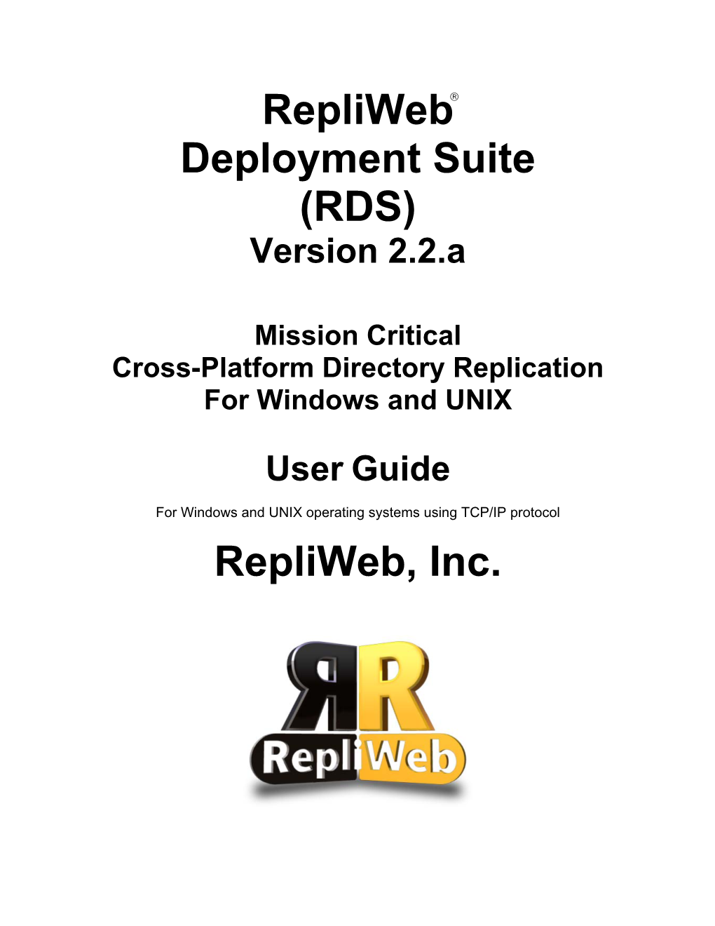 RDS User Guide V