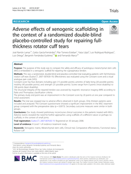 Adverse Effects of Xenogenic Scaffolding in the Context of A