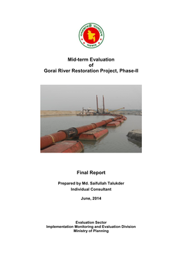 Mid-Term Evaluation of Gorai River Restoration Project, Phase-II Final